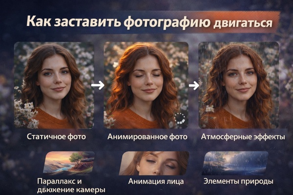 Как заставить фотографию двигаться: технологии анимации статичных изображений